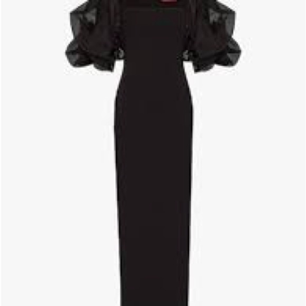 Solace London Ellice puff sleeve maxi dress